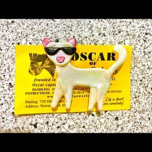 Oscar of New Orleans Handmade Cat Pin
